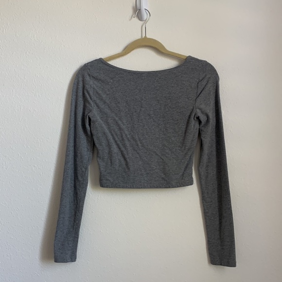 Grey Crop Top - Picture 2 of 2